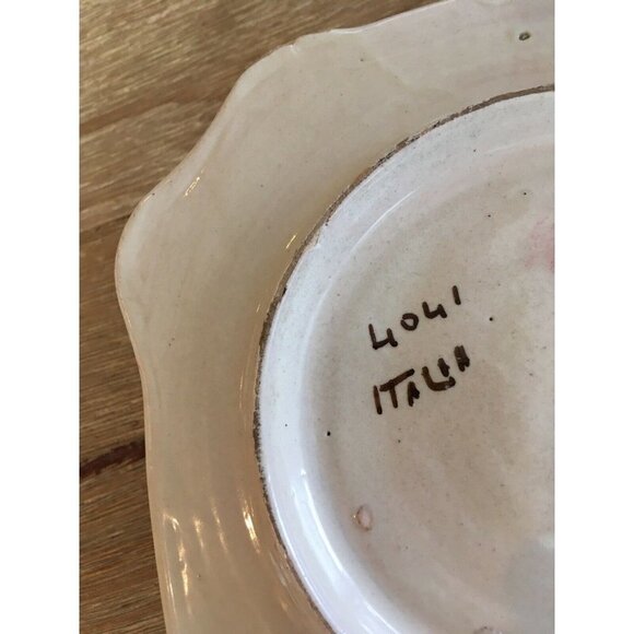 Vintage Single Ceramic Candle Holder Hand Painted Italy - Picture 4 of 4